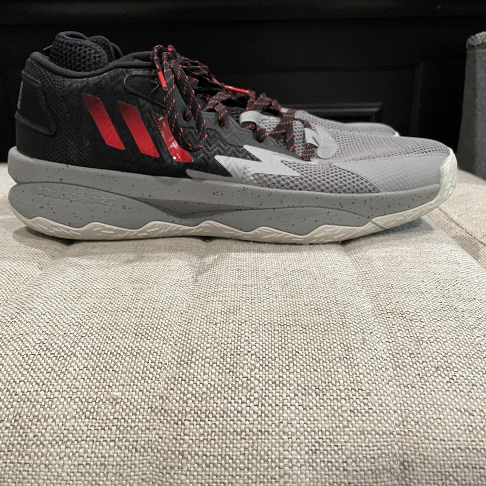 adidas Dame 8 'Bridge City' Men's Basketball Shoes Size 12 HR1558 Red Black Gray
